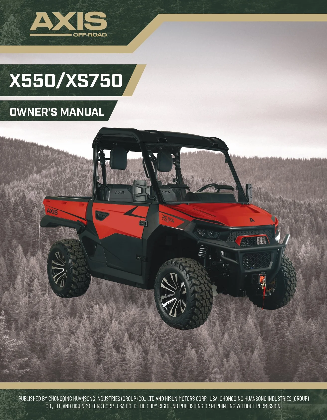 Owner's Manual — Axis Offroad | Utility Vehicles | Lowe's